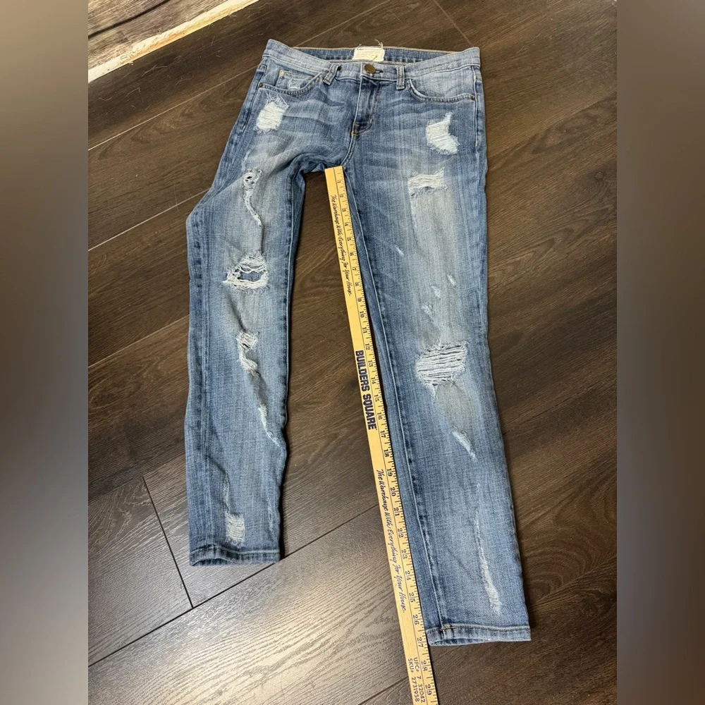 Current Elliott‎ Jeans The Stiletto Jodie Shredded Skinny 27 Distressed Stretch